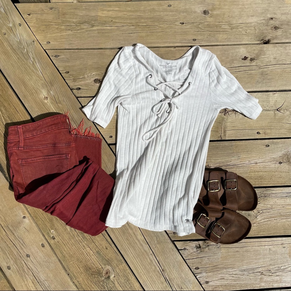 American Eagle Cream Top!